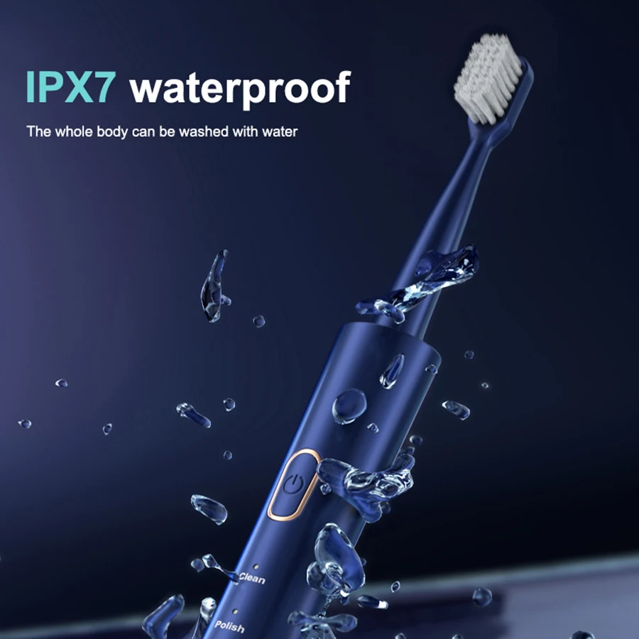 Electric Toothbrush Adult Male and Female Hollow Cup Motor Type-c Charging 5-gear Mode Sonic