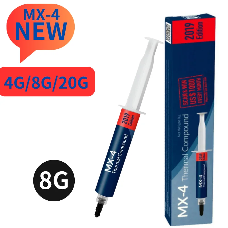 MX-4 8g/20gThermal grease processor Thermal Compound Thermal paste CPU GPU Cooler Cooling Fan fluid Conductive Heatsink Plaster