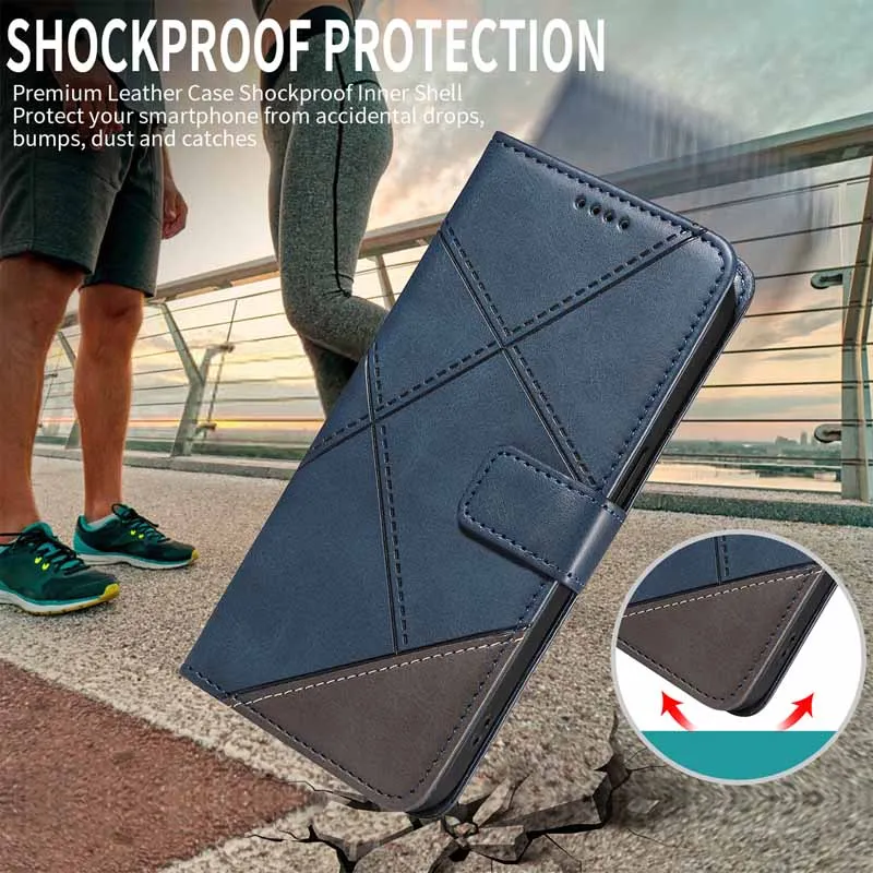 Leather Magnetic Flip Wallet Phone Cover