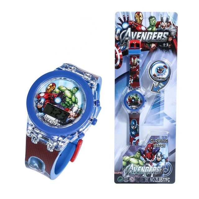 Orologio Digitale Avengers Per Bambini | Marvel Supereroi | Cassa 4x4 Cm | Cinturino 22 Cm - Foto 5