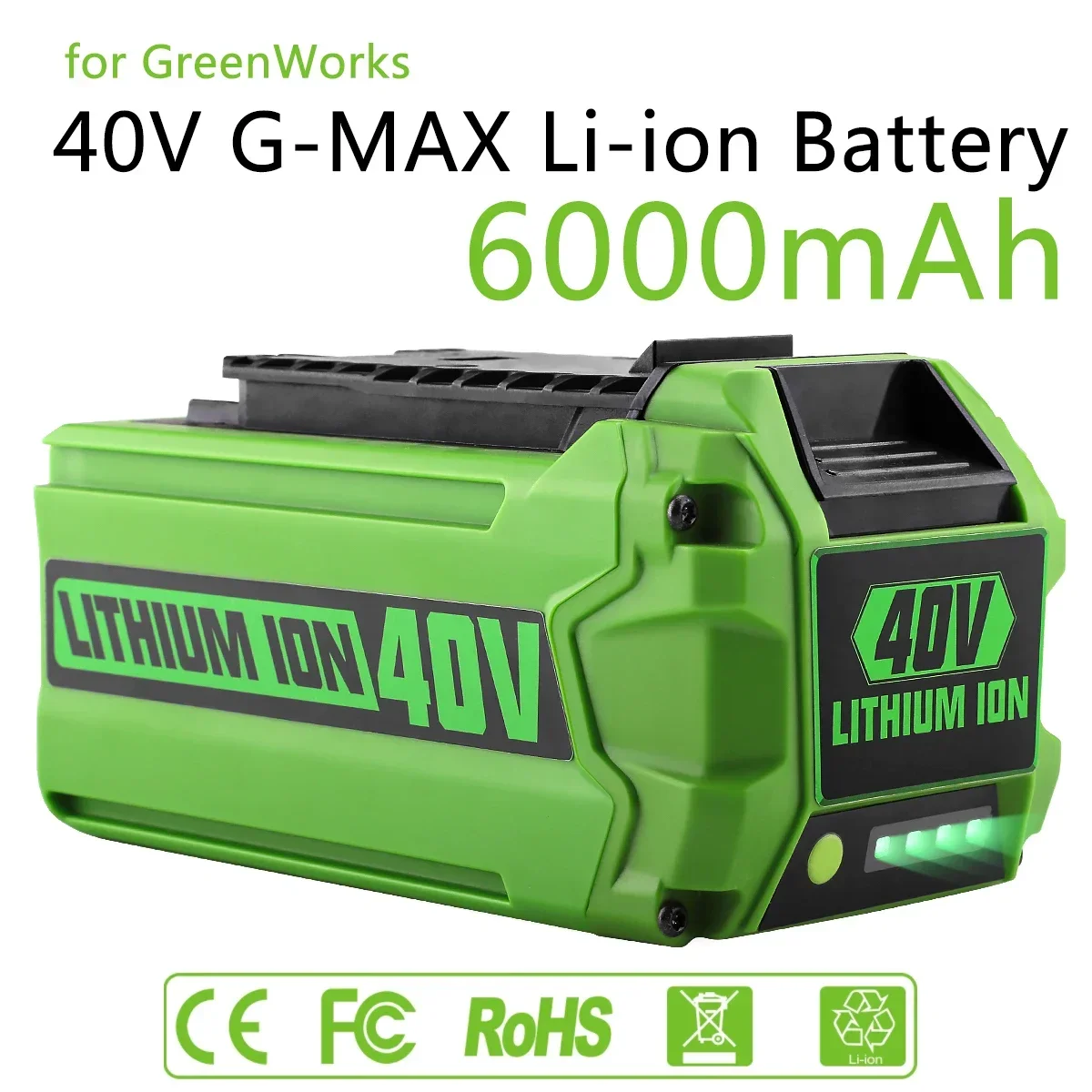 Per Batterie Greenworks 40V 6Ah Greenworks G-Max Batteria Agli Ioni Di Litio Produttore Batteria Di Ricambio Per Utensili Elettrici Tosaerba