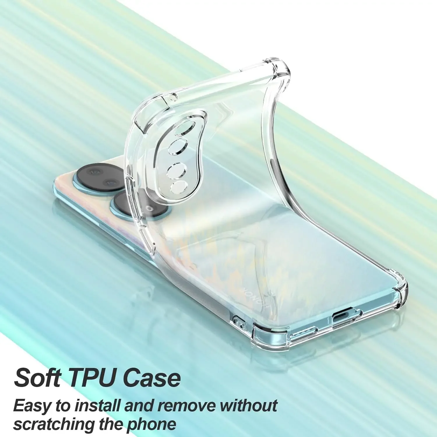 Crystal Clear Shockproof Silicone Protective Case