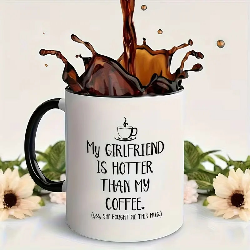 Ceramic Mug with Humorous Quote, Reusable 15 oz Tea Cup, Perfect for Unique Gift Occasions