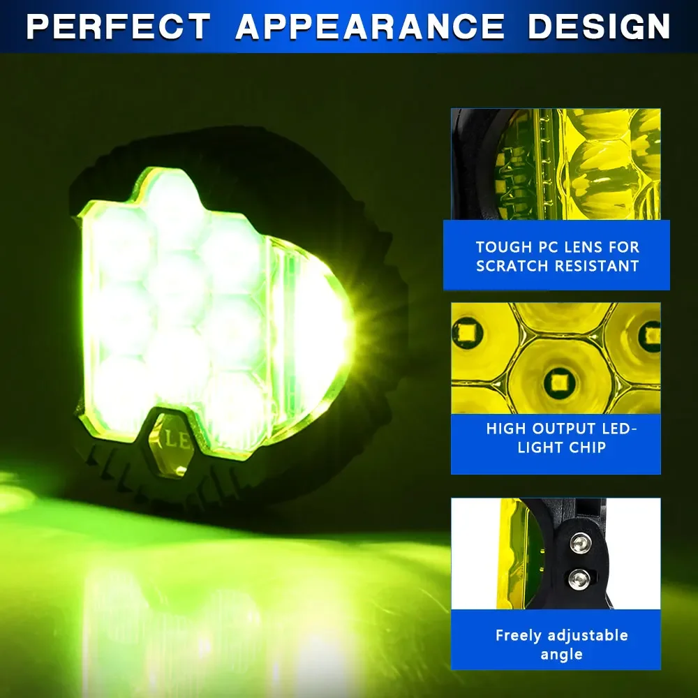 3inch Led Search Bar Wok Light High Beam Headlights 120W Miles Motorcycle Proj