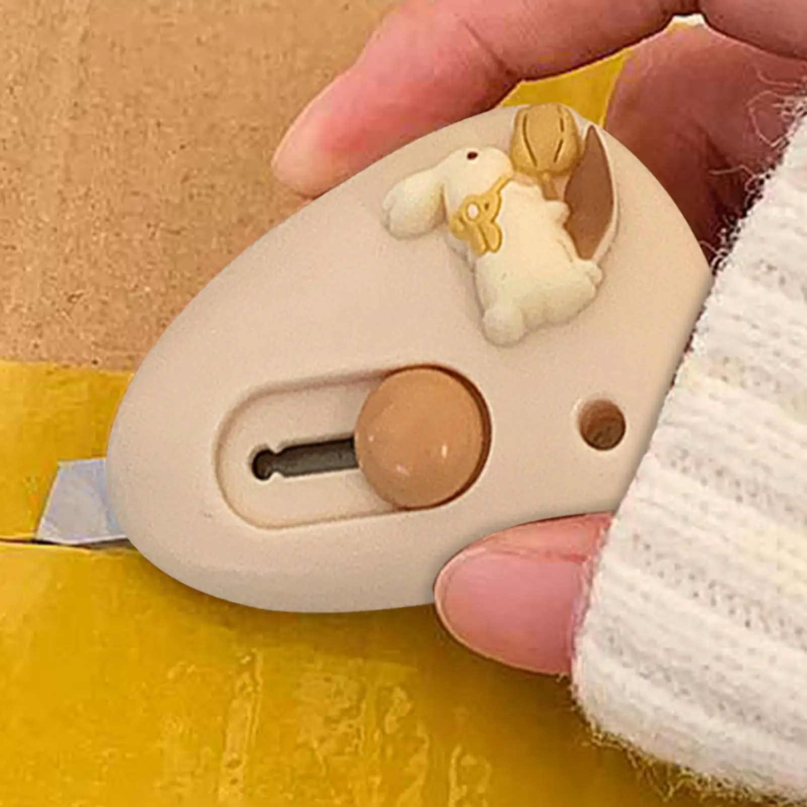 박스 커터 접이식 소형 유틸리티 나이프 안전하고 귀여운 편지 개봉기 포장 풀기용 절단 도구 휴대용 종이 봉투 절단기