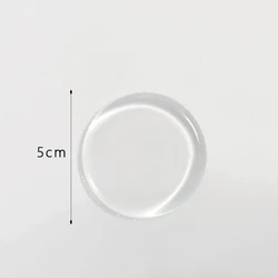 Transparent Silicone Pad for Handmade Polymer Clay Crafting and DIY Jewelry (Round 1pcs)