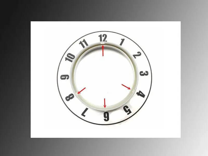 Matt Silver Dashboard Dial Gauge Rings Bezel Trim For BMW E60 E61 Pre-LCI M5 car interior trim