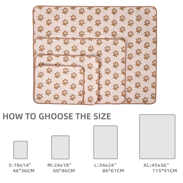 Pet Dog Diaper Mat Waterproof Reusable Training Pad Urine Absorbent Environment Protect Diaper Mat Washable Dog Car Seat Mat 5