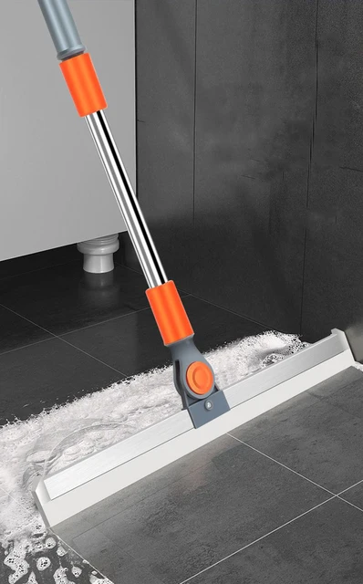 Clean Your Home With Ease Using the Cleaning Brush Long Handle Telescopic Magic Broom Silicone Floor Wiper Squeegee Strip Window Glass Household Bathroom Sweeping