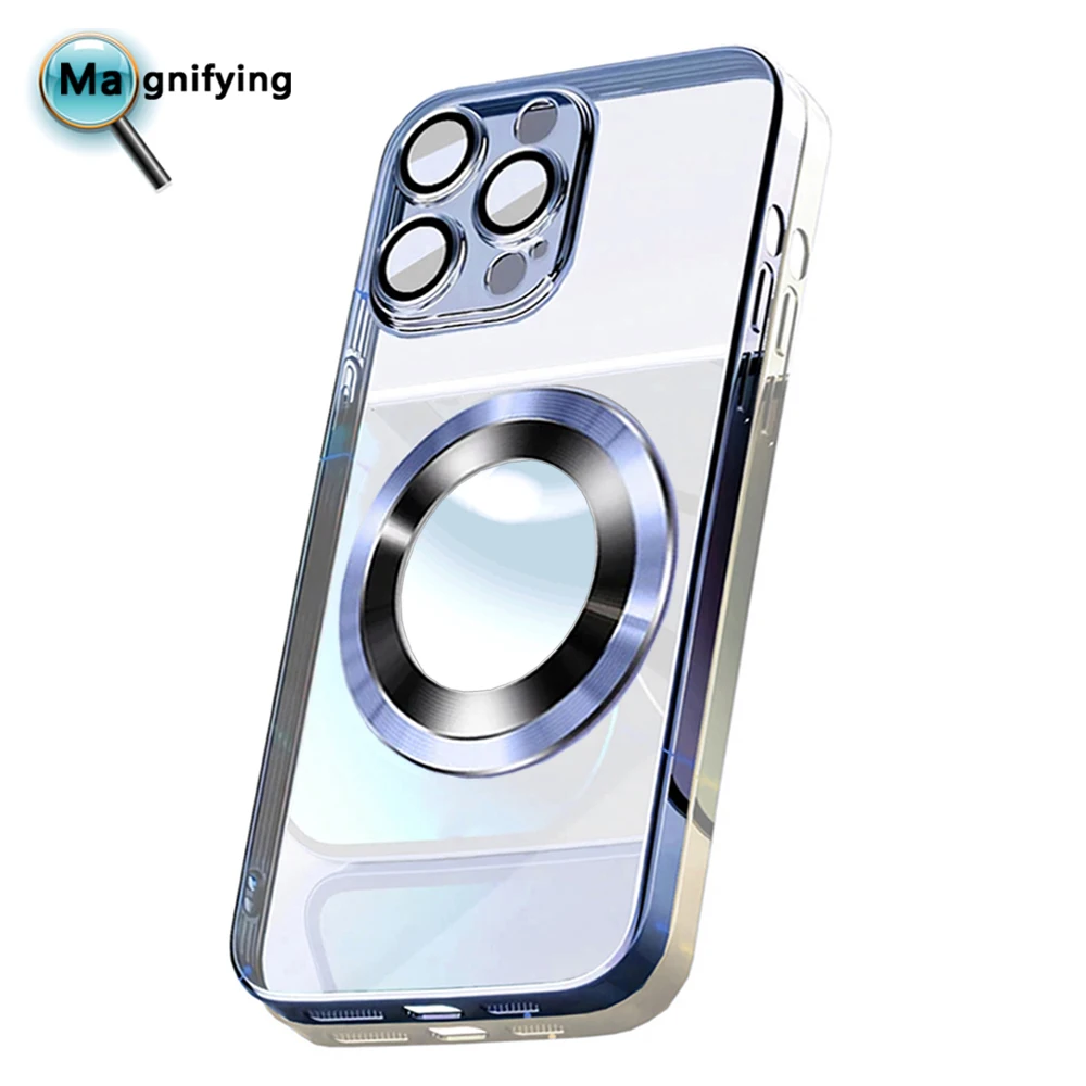Premium Magnetic Gold-Plated iPhone Case with Camera Shield and Apple Logo Enhancer