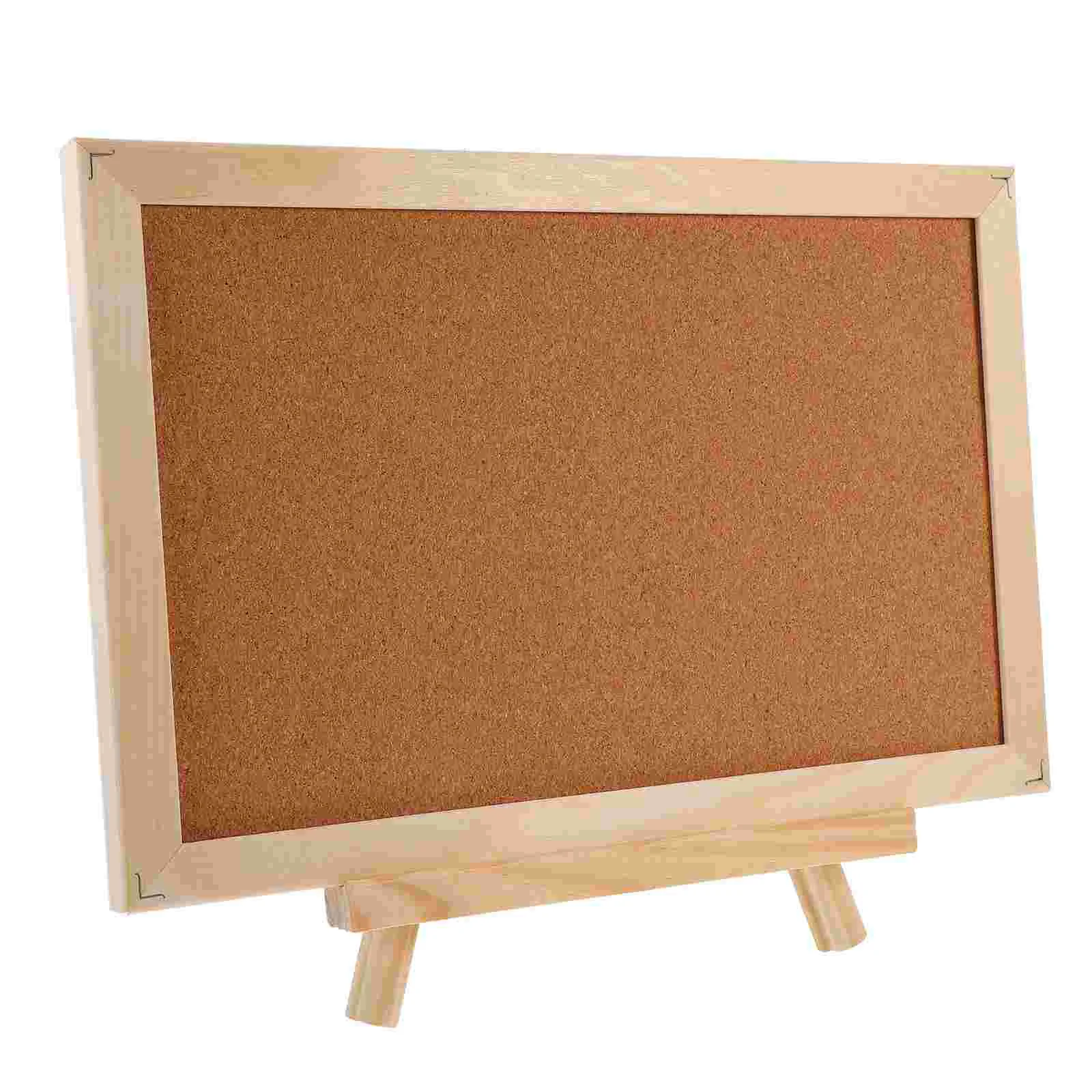 

Board with Easel Stand Wood Easel Display Stand Framed Show Rack Wood Tripod Easel Cork Display Board Notice Board Small
