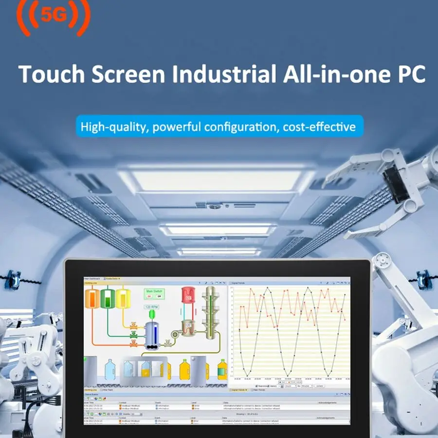 10.1 ''Industry All In One Pc Core I7 1165G7/10510U I5 10210U/1135 G7 2 * 2.5Gbe Lan 2 * Com Hdmi 5G Lte Touch Panel Computer