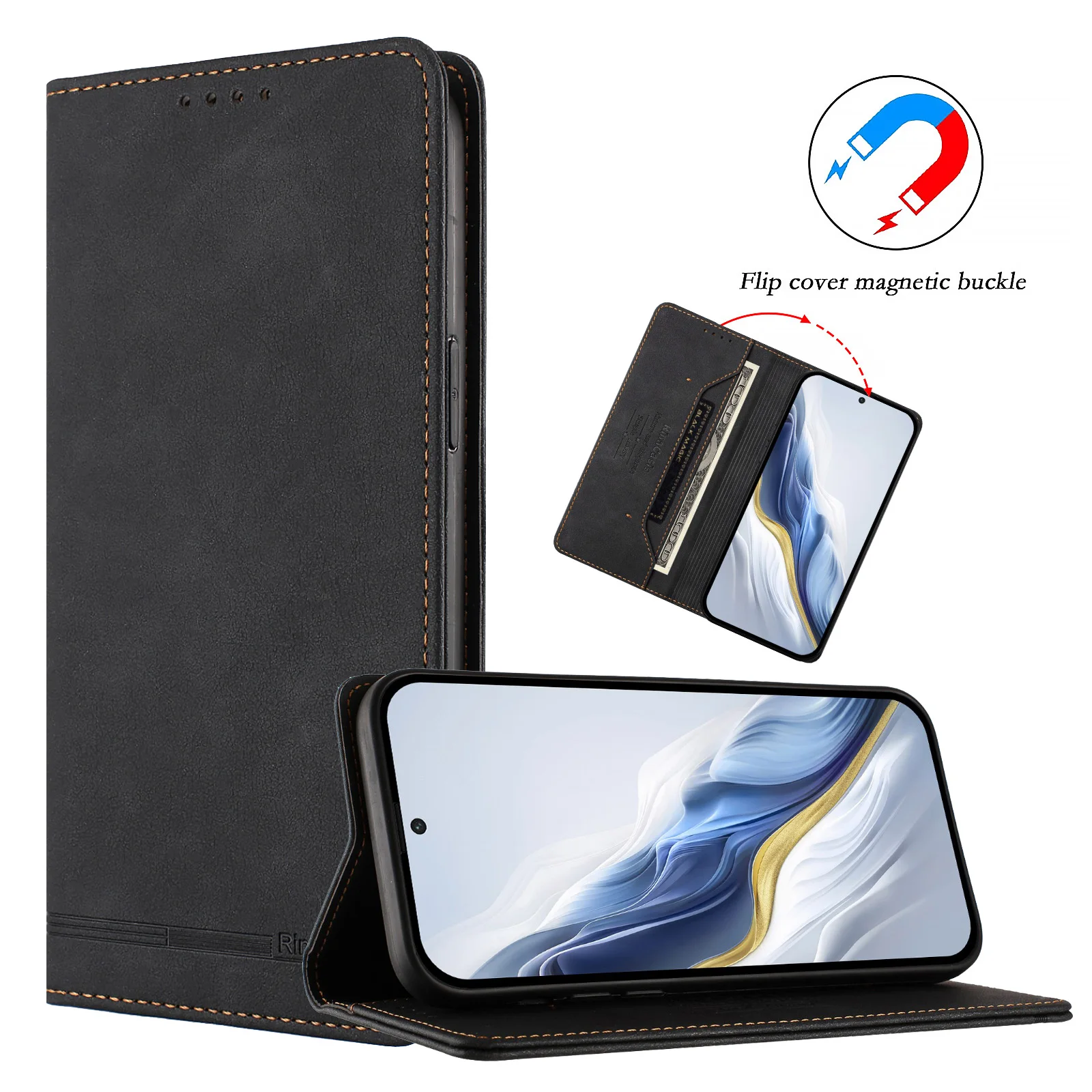 Magnetic Flip Leather Wallet Phone Case