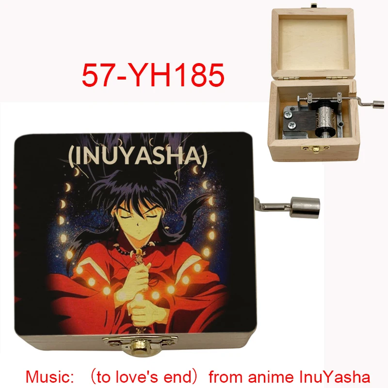 To Love's End Futari no Kimochi from anime movie InuYasha Wooden Music Box Chritmas party New Year girlfriend wife Gift