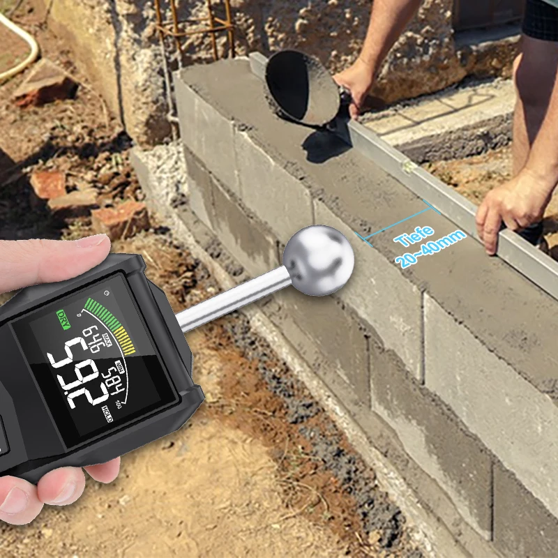 Digital Wood Moisture Meter Hygrometer Non-contact Timber Damp Detector Alarm Non-destructive Humidity Tester