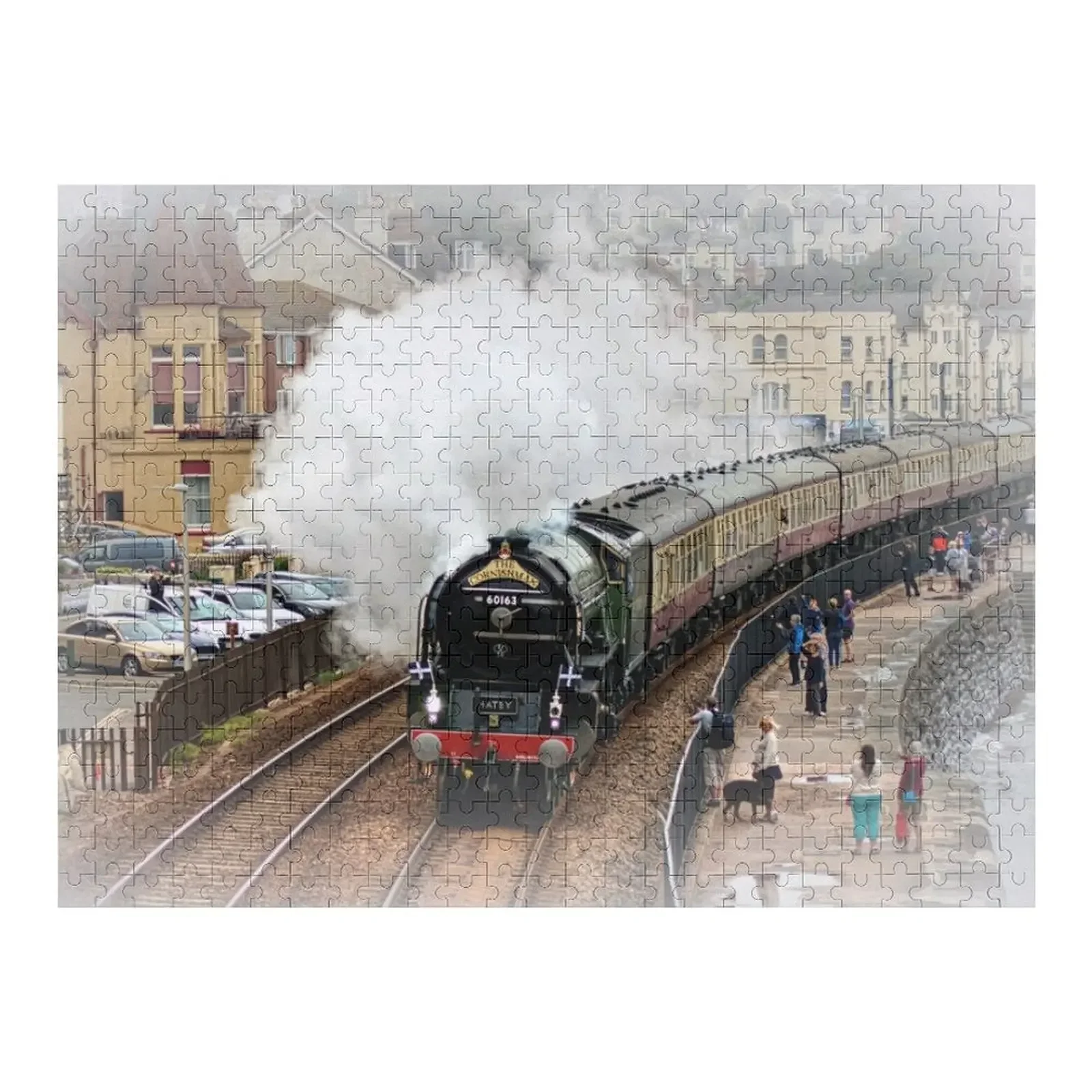 The Cornishman Steam Train at Dawlish in South Devon Jigsaw Puzzle Custom Customizable Gift Animal Personalized Baby Toy Puzzle