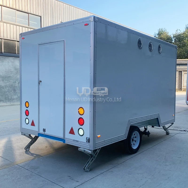 3m Mobile Fast Food Trailer Ice Cream Waffle Cart Mobile Food Truck Street Kitchen Food Trailer US Standards for Sale