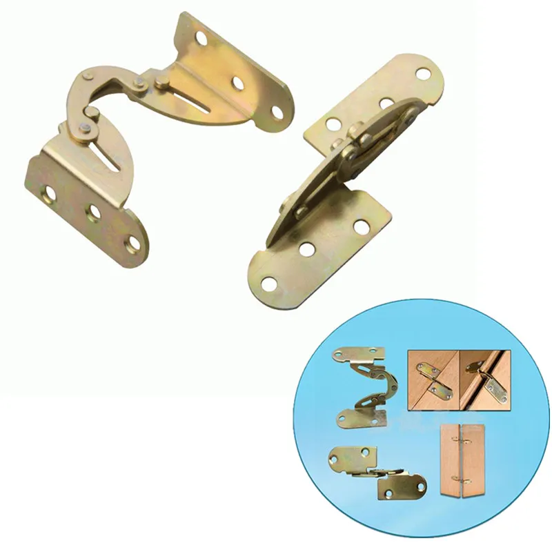 Multi-function 2pcs 180 Degree Dining Table Flap Hinge Hidden Foldable Folding Flip Hinges Desk Furniture Hardware Accessories