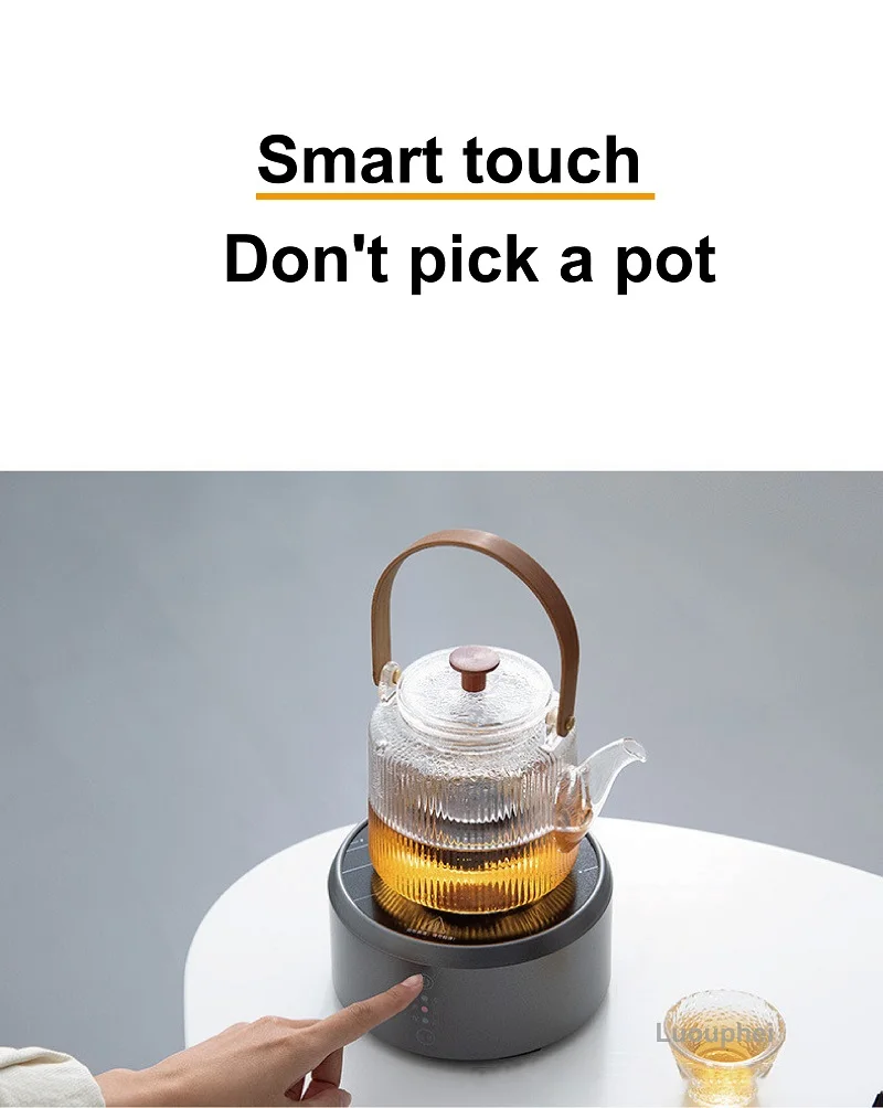 Description Picture 5 of item1200W Electric Ceramic Stove Coffee Brewing Base Heater 3 Gear Adjust Home Tea Maker Mini Portable Water Boiler Auto Keep Warm