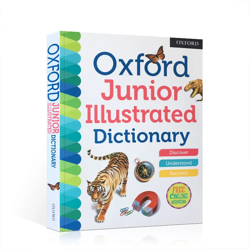 

Milu Original English Full Color Oxford Junior Illustrated Dictionary Children's Learning Tool Book