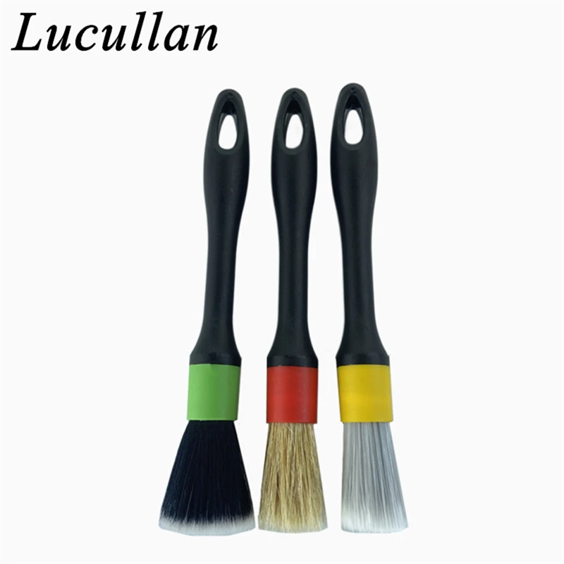 Lucullan Super Dense Natural Boar's Hair Premium Cleaning Brushes For Small  Spaces,Engine Bays,Exterior Detailing - AliExpress