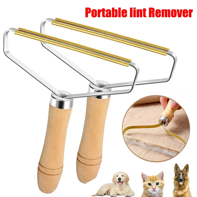 Portable Lint Remover Pet Hair Remover Removal Scraper Cleaning Tool Brush Carpet Wool Coat Clothes Lint Pellet Manual Shaver