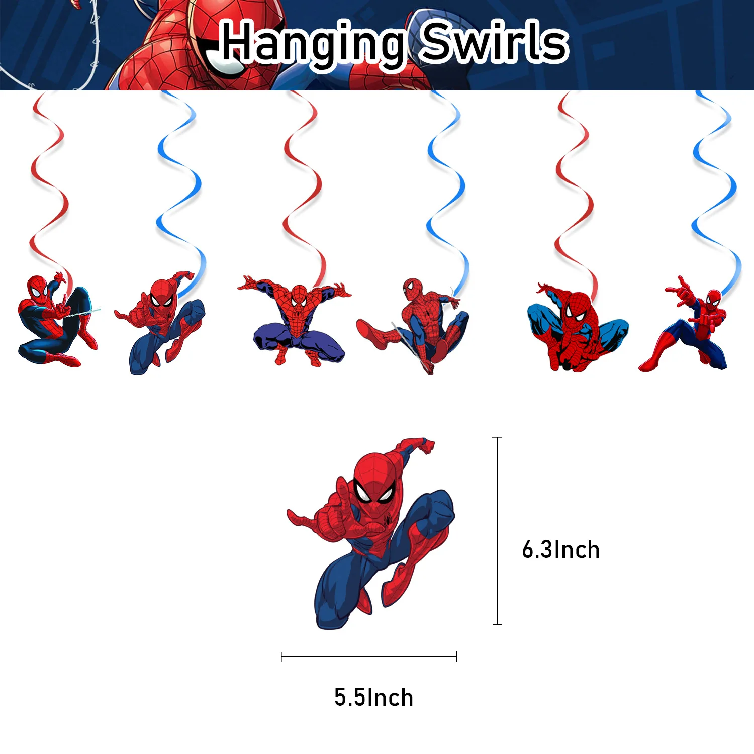 Marvel SPIDER MAN Hanging Decoration Birthday Party Supplies SPIDERMAN