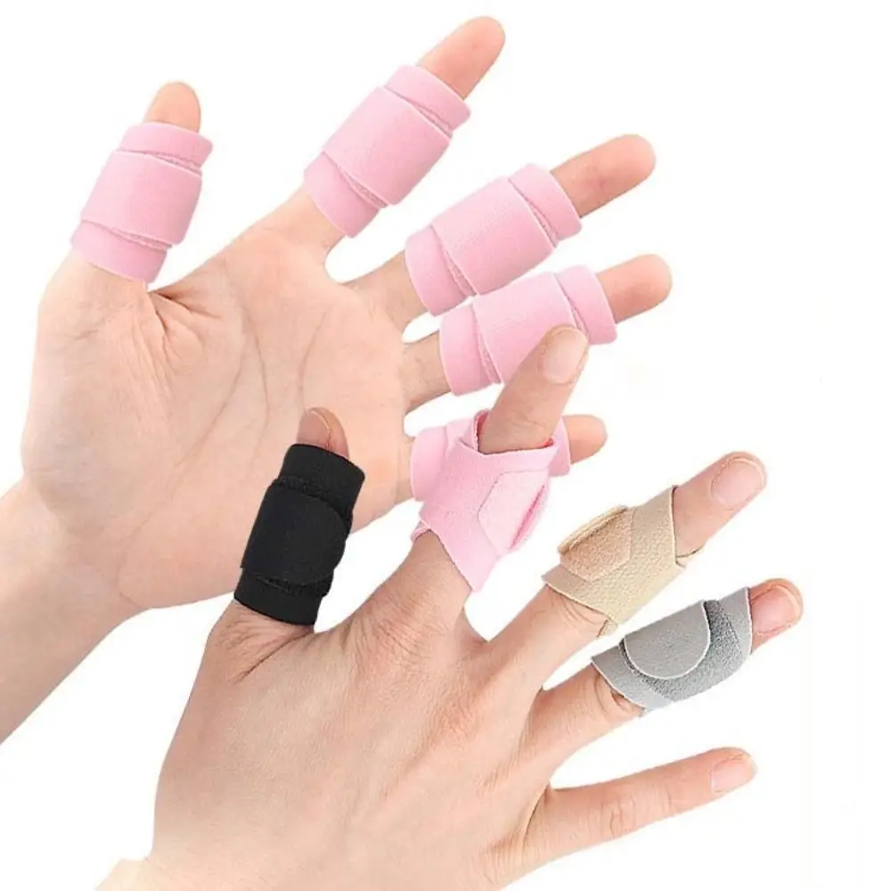 Thumb Protector Finger Adjustable Splint Brace Finger Tape Finger Straightening Corrector Guard Sleeve Elastic