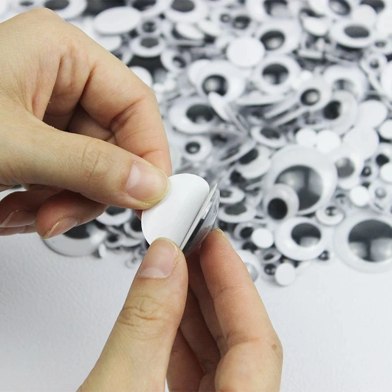 Self-adhesive Doll Eyes Wiggly Googly Eyes DIY Creative Activities Eye Accessories 6/8/10/12/15mm