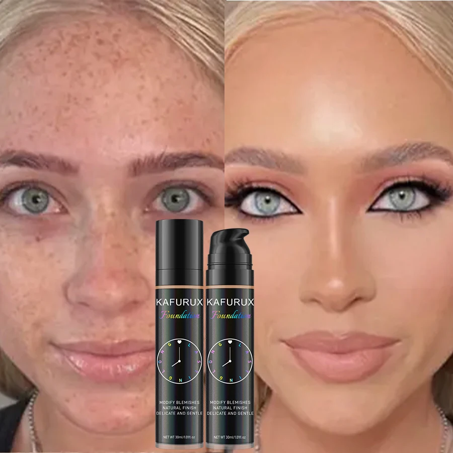 Base líquida correctora de cobertura completa, 8 colores, maquillaje coreano, Base de alta cobertura, cojín cosmético, base en crema, regalo