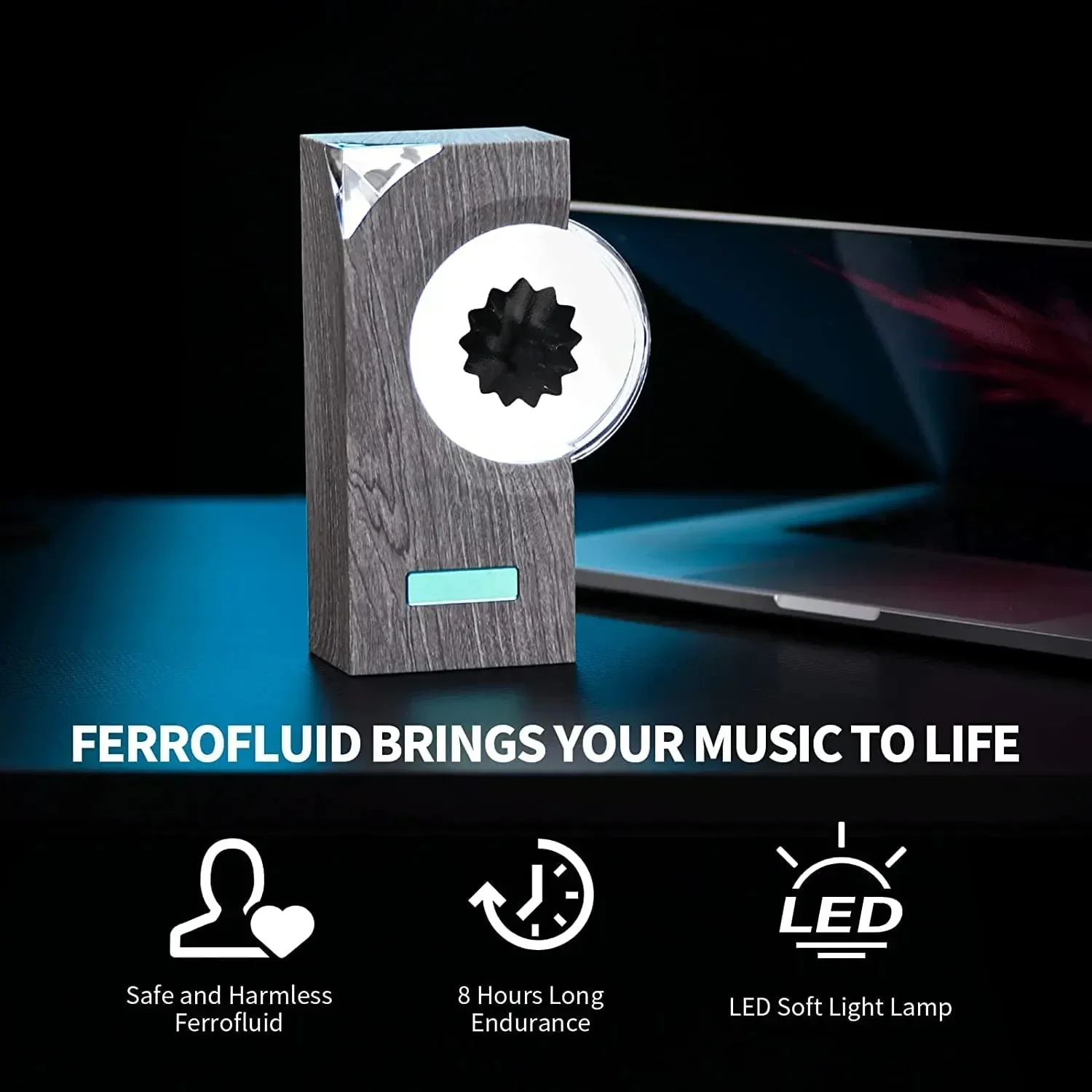 

Magnetic Fluid Pickup Portable Visual Venom Music Rhythm Light HIFI Bluetooth Speaker Motion Sensor Exquisite Desktop Decoration