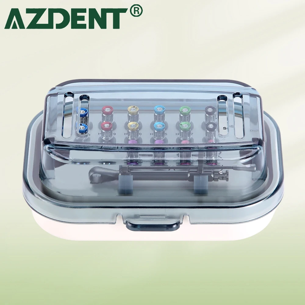 AZDENT 치과 임플란트 복원 도구 세트, 토크 스크류 드라이버 렌치, 스테인리스 소재 스틸, 135 °C 오토클레이브 가능, 15-70Ncm