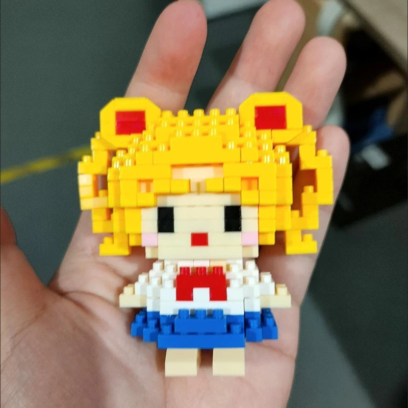 Disney 108 style Stitch LinaBell Hello Kitty Building Blocks Princess Cartoon Figrues Bricks Children's Assembly Toys Model Gift 4