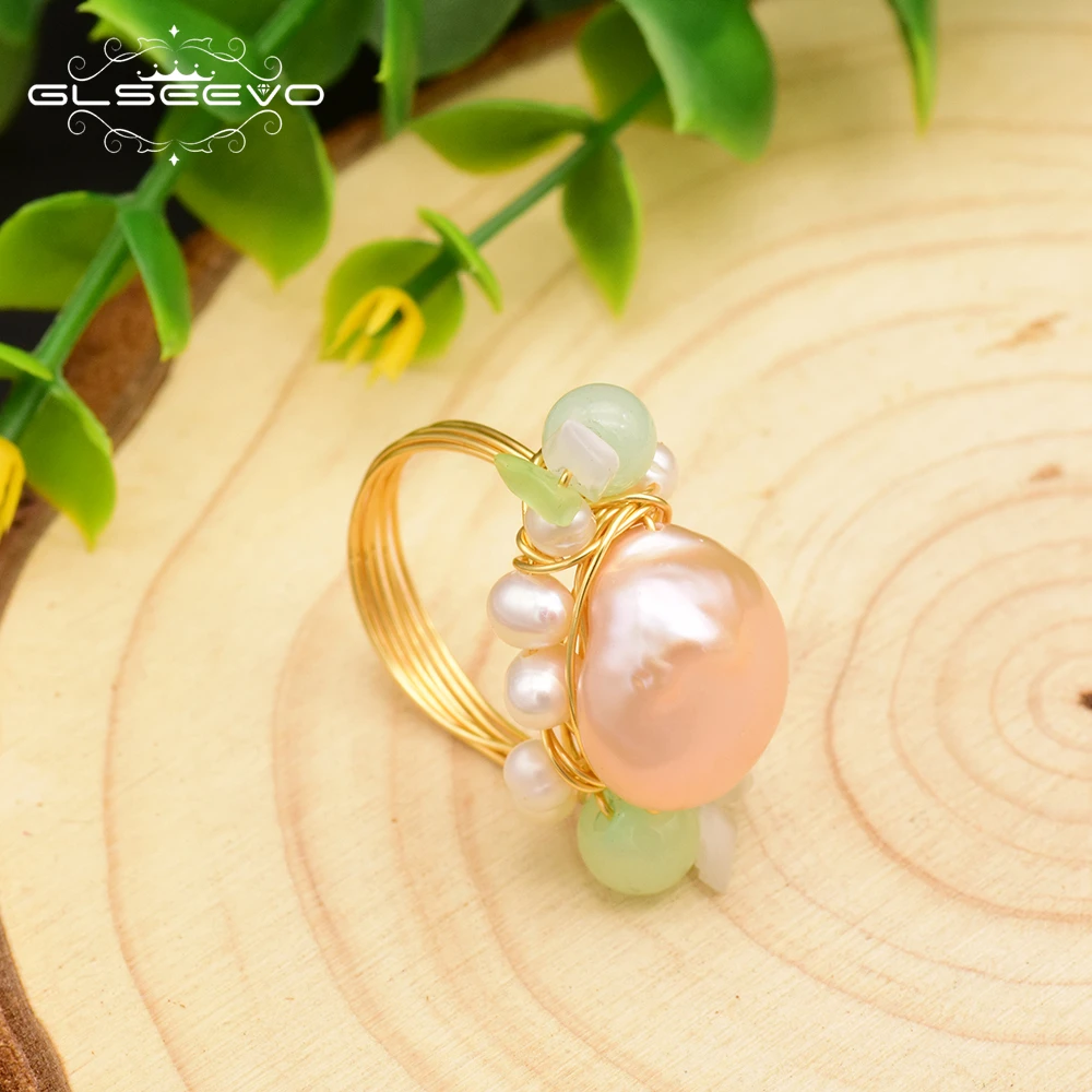 Natural South Sea Pearl Gemstone Ring - Shraddha Shree Gems