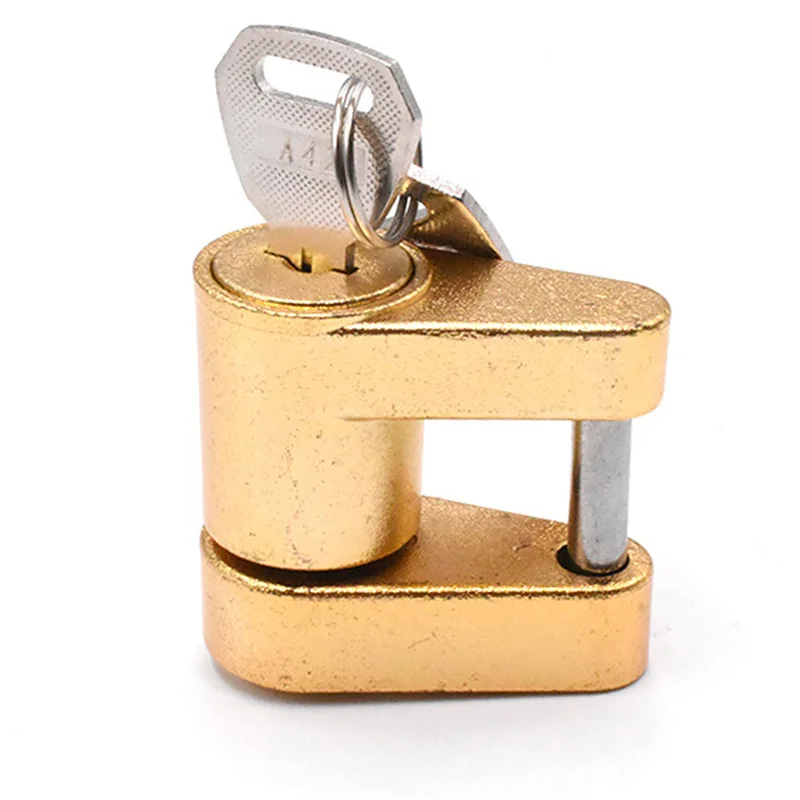 1/4" Zinc Alloy Small Trailer Lockstitch Trailer Hitch Coupler Lock For Locking Hauling Security Towing Tow Bar