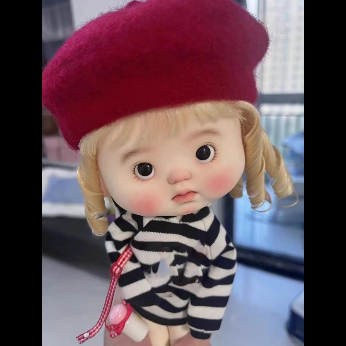 

New 1/6 BJD Doll Big Head Resin Material Lovely Doll Head No Makeup DIY Doll Accessories For Girl Toys Gift