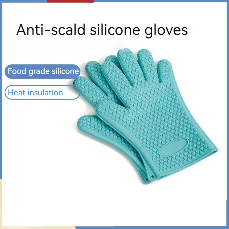 Oven Silicone Gloves Insulated Anti-scalding Microwave Baking Ovens
