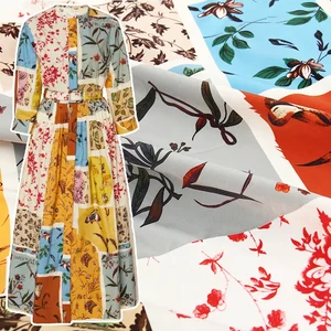 brand show field factory custom printing color matching handmade DIY clothing women's twill fabric cloth for sewing