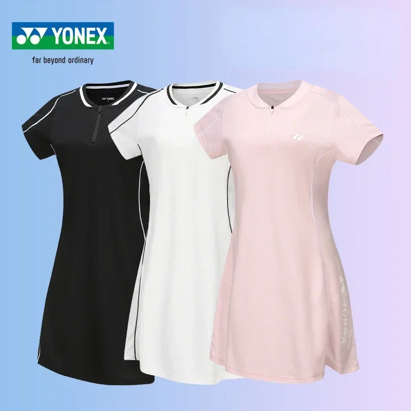 YONEX Yonex YY tennis badminton wear female sports dress 215144 new anti-travel light speed dry