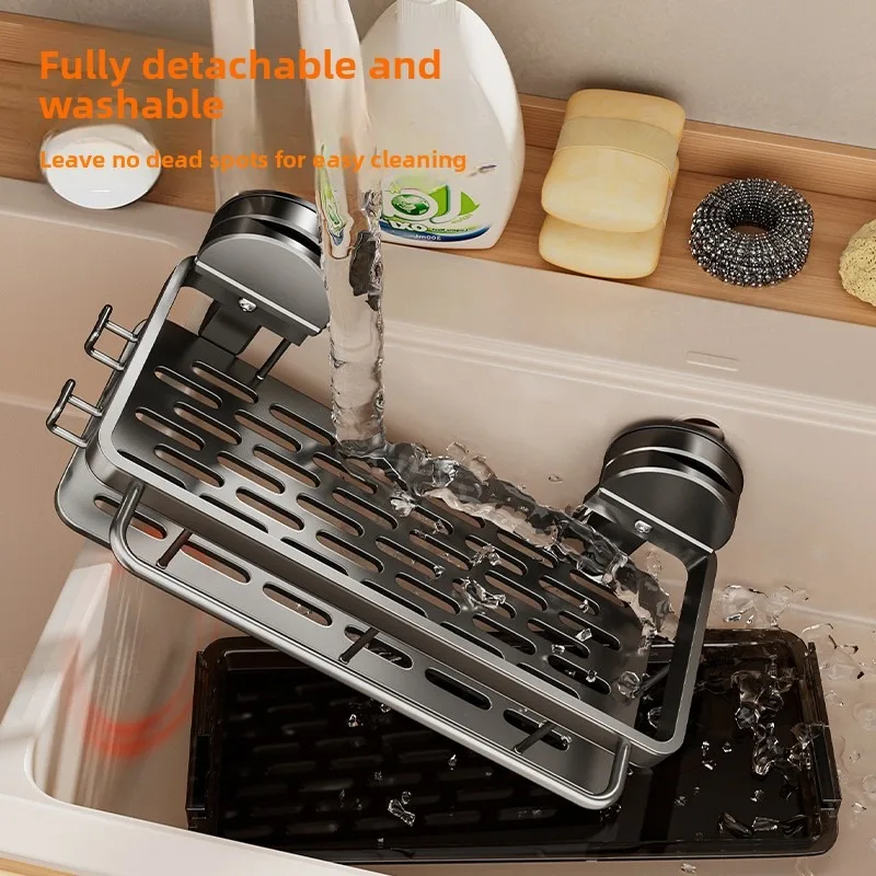 No-drill installation of kitchen rack