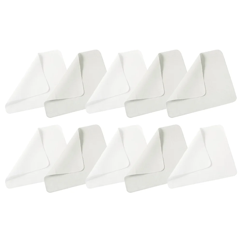 렌즈 청소용 안경 천 10개 마이크로파이버 안경 스크린 카메라 안경 천(5개 회색 + 5개 흰색 천)