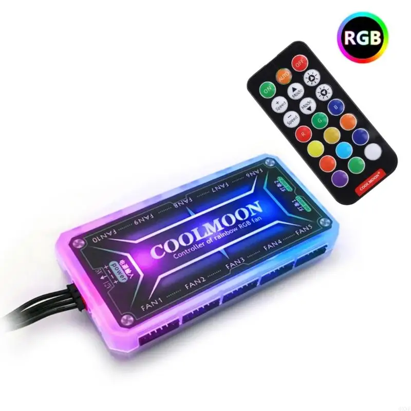 QXNE COOLMOON RGB Remote Controller DC12V 5A LED Color Intelligent Controller