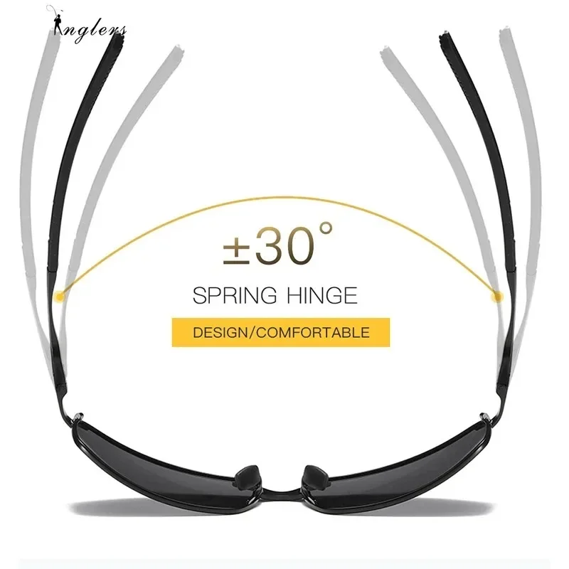 Polarized Sunglasses 1PC Polarized Fishing Sunglasses Mens/Women Driving Mirror Sun Glasses Metal Frame Goggles UV400 Anti-Glare Sunglasses