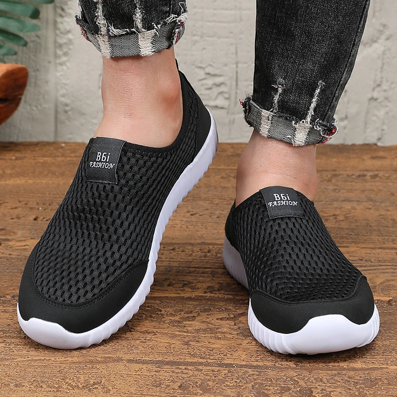 Fashionable Men's Casual Mesh Shoes Walking Breathable Comfortable Anti Slip Mesh Shoes Tenis Masculino Hot Selling Trend Design