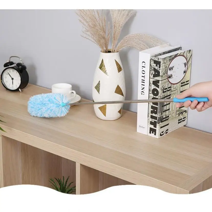 Retractable Electrostatic Duster Superfine Fiber Bendable Dust Sweep Household Cleaning Feather Duster