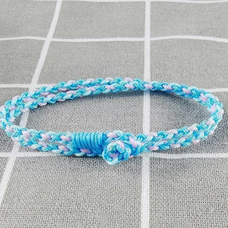 Bracciale Tibetano Spirituale EXINOX, Fatto A Mano Con Nodo Tradizionale Buddista, Colore Grigio, Regolabile Uomo Donna