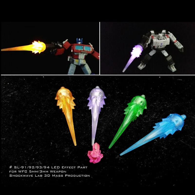 

Shockwave Lab SL-91 SL-92 SL-93 SL-94 Led Glow Effect Upgrade For Transformation WFC Siege Earthrise Kingdom 5mm/3mm Weapon