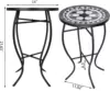 Outdoor Side Table, Round End Table, Patio Accent Table Indoor Plant Stand for Living Room 3