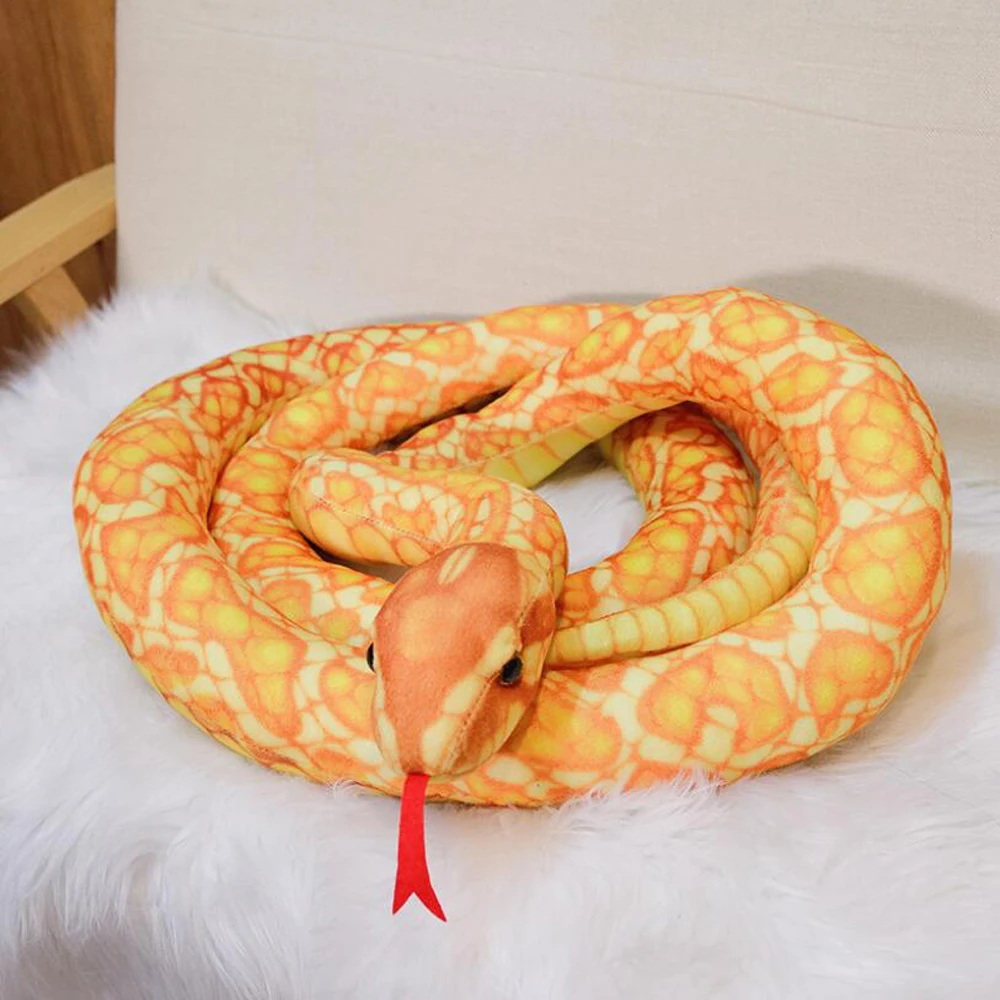 

Simulated Snake Multi-colored Python Plush Stuffed Toys