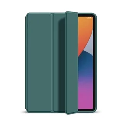 Samsung Galaxy Tab A9 Flip Magnetic Tri - fold Stand Protective Cover - Tab A9 8.7 2023 (Dark Green)